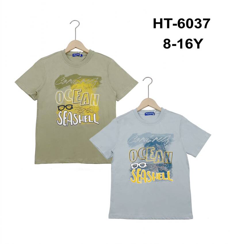 Bluzki chłopięce. Roz 8-16, Mix Kolor Paczka 5 szt. 1